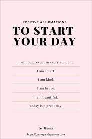 Start every day on a positive note