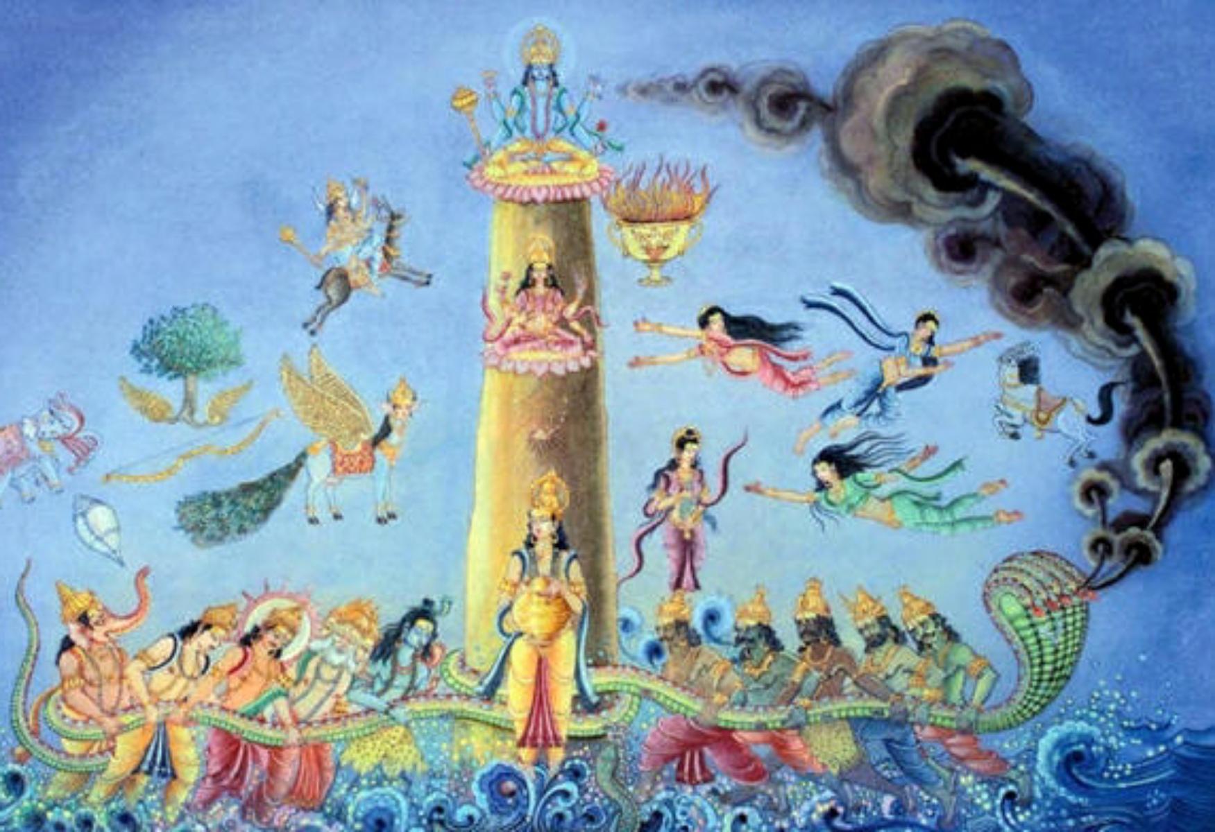 During The Samudra Manthan