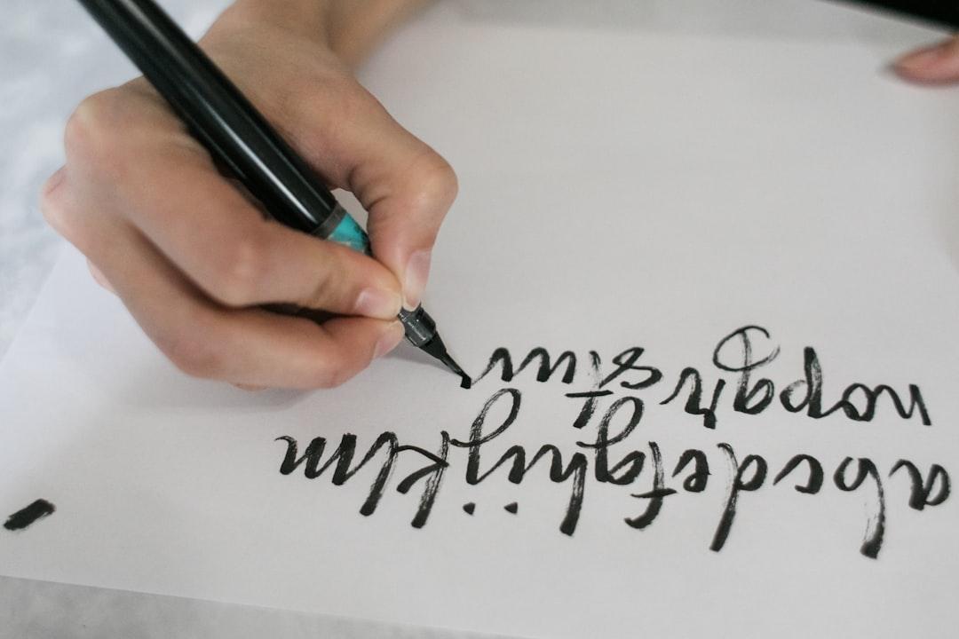 8. Write by hand